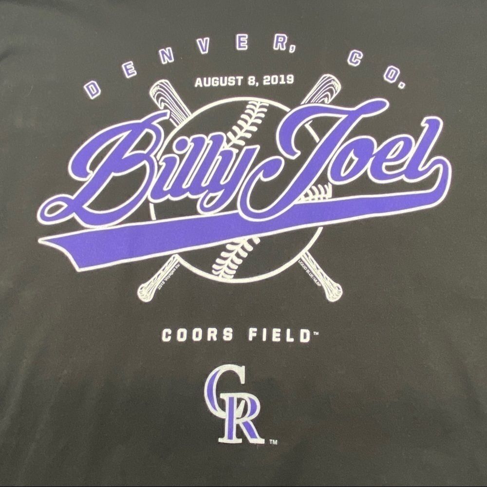 BILLY JOEL LIVE @ ROCKIES COORS FIELD OFFICIAL  Mens Size Large - Picture 3 of 12